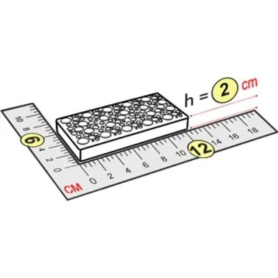 Крышка 12x6x2 см для конструктора 5"