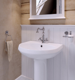 УМЫВАЛЬНИК SANTERI ВЕСТ С ПЕРЕЛИВОМ БЕЛЫЙ 15025