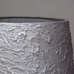 Кашпо CUBE SILVER MAX 100x100x100