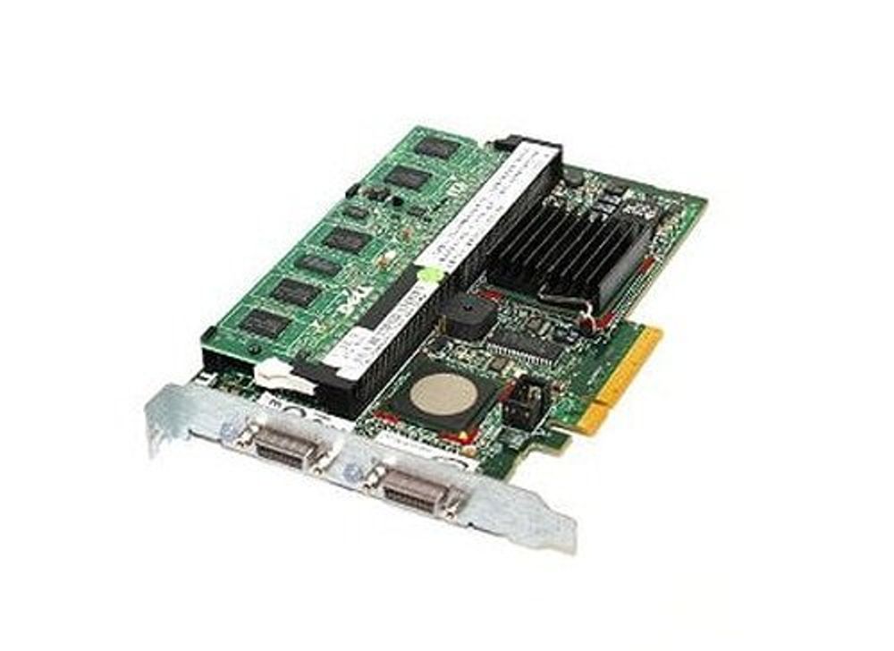 Контроллер Dell PERC5/E PCI-Express SAS SCSI RAID Card /256MB BBU GP297