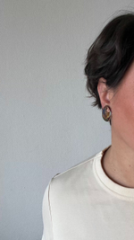 Клипсы с эмалью в технике клуазоне