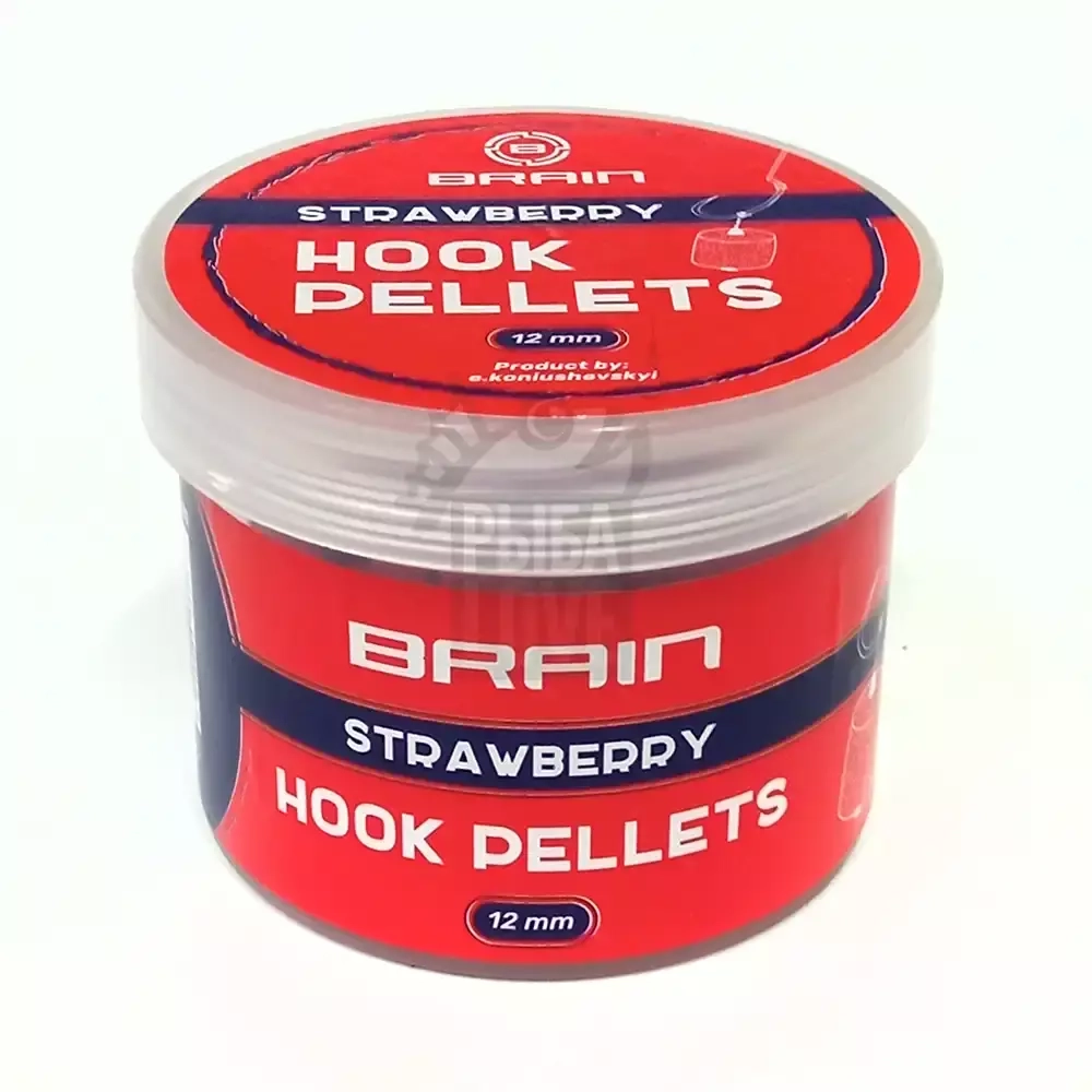 Пеллетс насадочный BRAIN Hook Pellets Strawberry КЛУБНИКА 70г