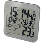 Часы настенные Bresser MyTime LCD, серебристые