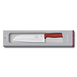 Нож кухонный Victorinox Swiss Classic (6.8521.17B) стальной сантоку лезв.170мм прямая заточка красны