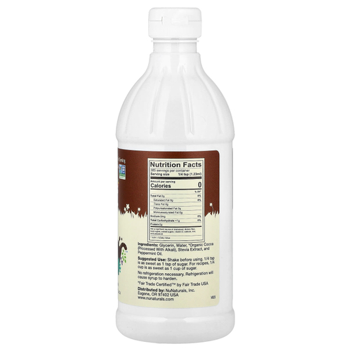 NuNaturals, Концентрированный сироп с какао и мятой, 0,47 л (16 жидк. унц.)