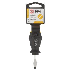 Отвертка ЭРА SL 6х40 мм шлицевая двухкомпонентная рукоятка