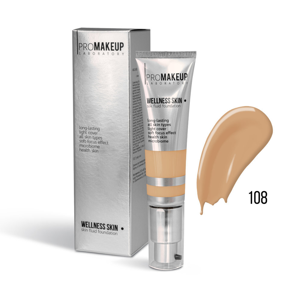 Тон-флюид PRO Makeup Pro Wellness Skin Fluid Foundation 108 30 мл