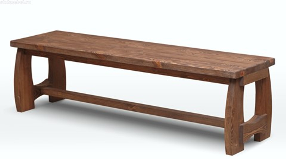Лавка Ирбея №13 L-160 (массив сосны, старение)