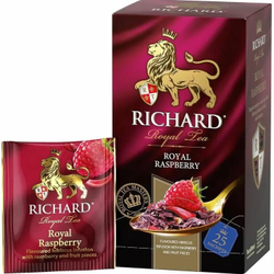 Чай в пакетиках фруктовый Richard Royal Raspberry с малиной и гибискусом 25 пакетиков