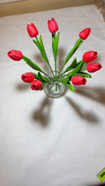 Искусственные цветы, желтые подсолнухи / Высота 44 см. 9 стебелей 9 бутонов/