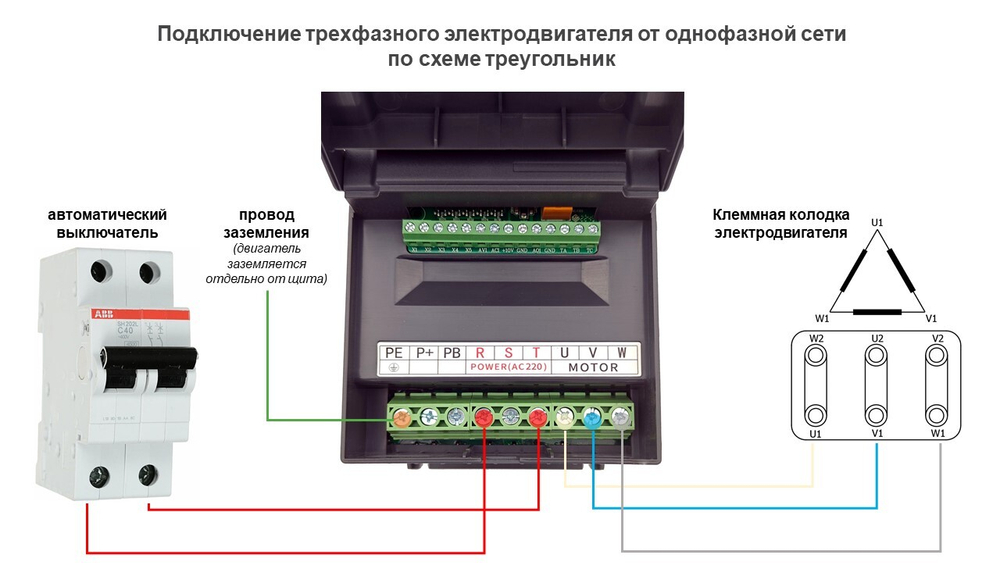 Преобразователь частоты SD552T2D-150% 5.5 кВт 220В