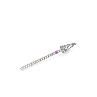 Твердосплавная насадка конус острый, фиолетовая насечка Large Cone R L C