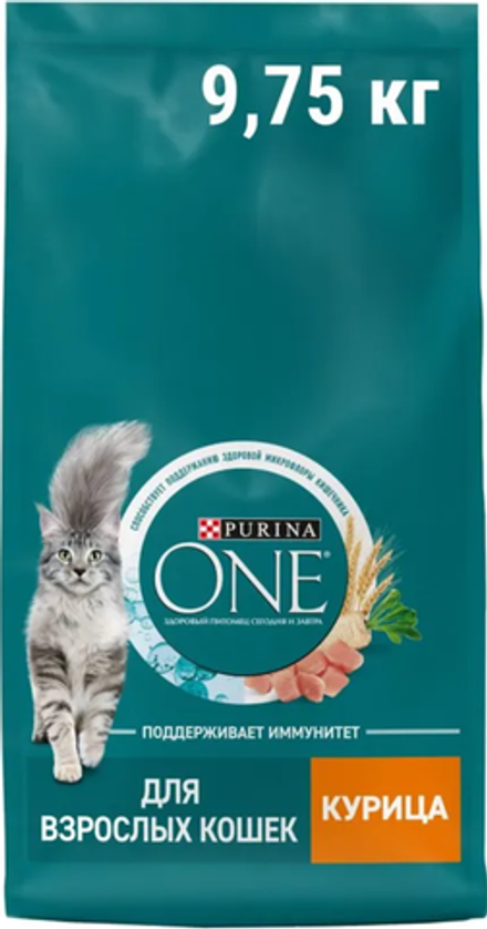Пурина ONE для кошек Курица 9,75кг.