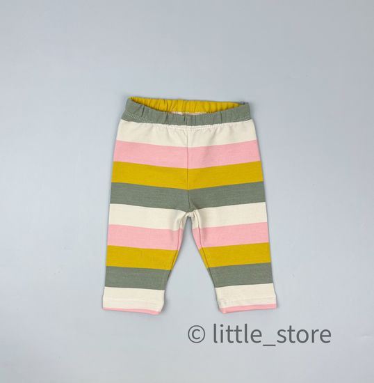 Бриджи хлопковые из футера Цветная полоска