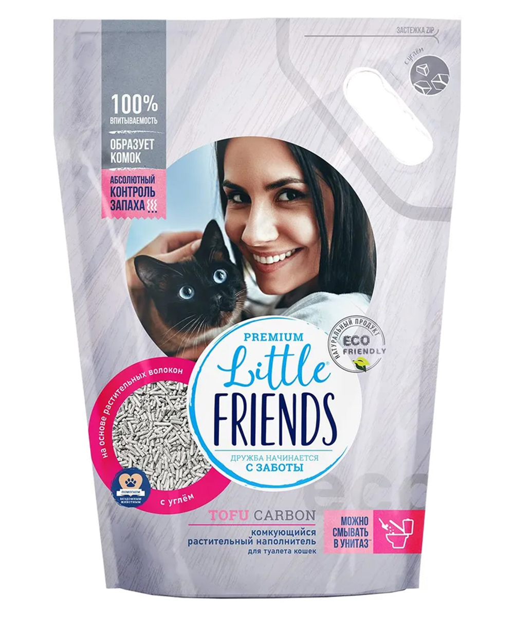 Little Friends Tofu Carbon Тофу с углем 5л.