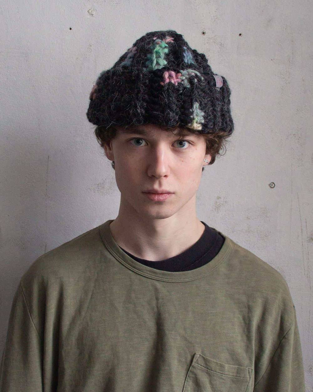 Шапка вязаная Fuzzz Knit Beanie Dark Coral