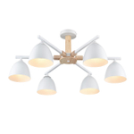 8095/6C MODERNI LN26 340 белый/белый металл, дерево/металл Люстра потолочная Е27 6*60W 220V COLANGE