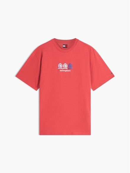 Футболка Tommy Jeans Multi-Crest Logo Anthem Red