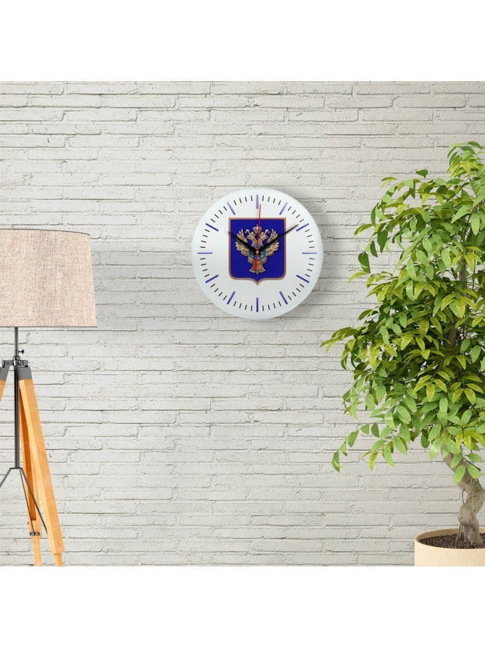 Настенные часы "Эмблема герб Казначейство 52"
