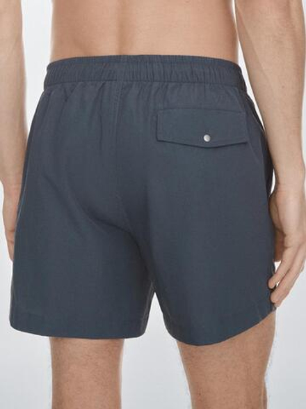Massimo Dutti Однотонные плавки, свинцовый