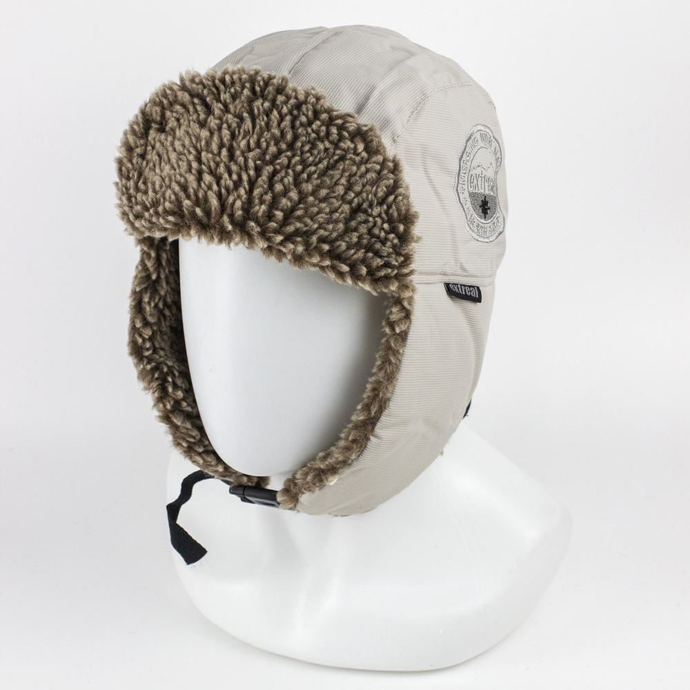 Шапка-ушанка Extreal "Стрит" (мех барашек коричневый, мембрана) XL