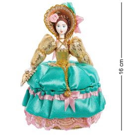 Народные промыслы RK-733/10 Кукла-шкатулка «Дама с веером»