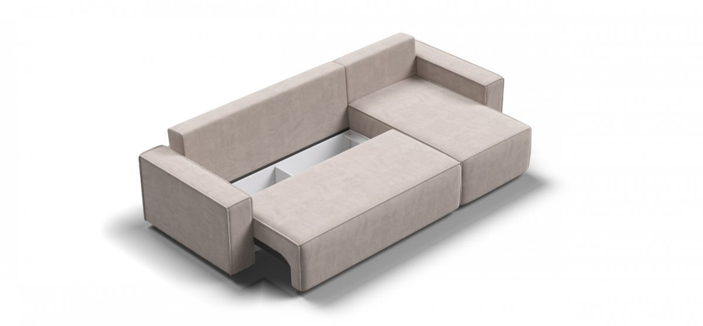 Угловой диван Норд Велюр Монолит латте