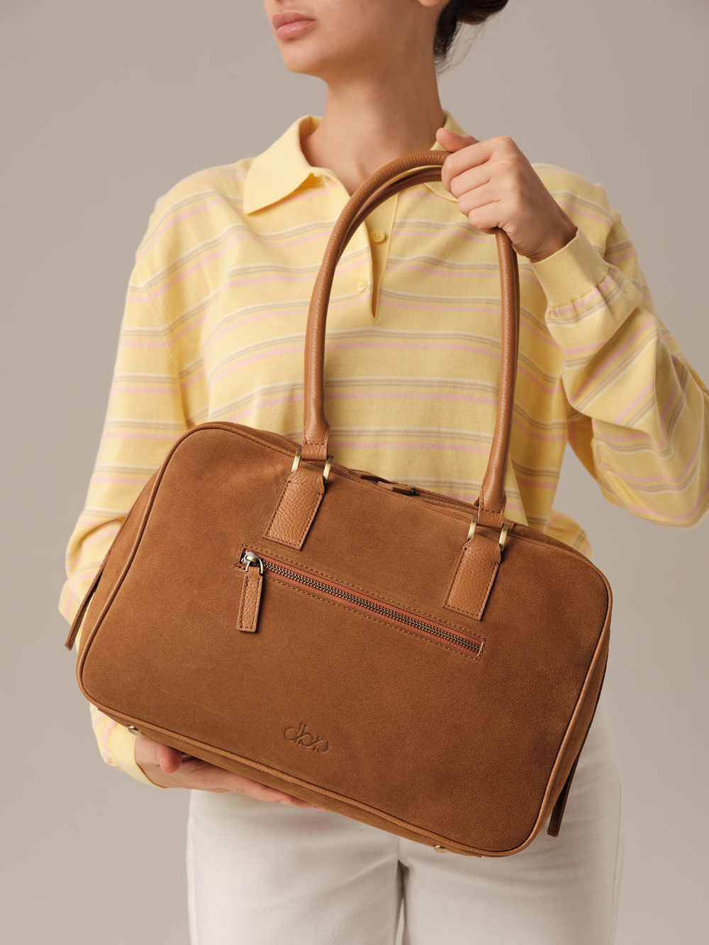 Замшевая сумка DBR Dominique 31389 светло-коричневый