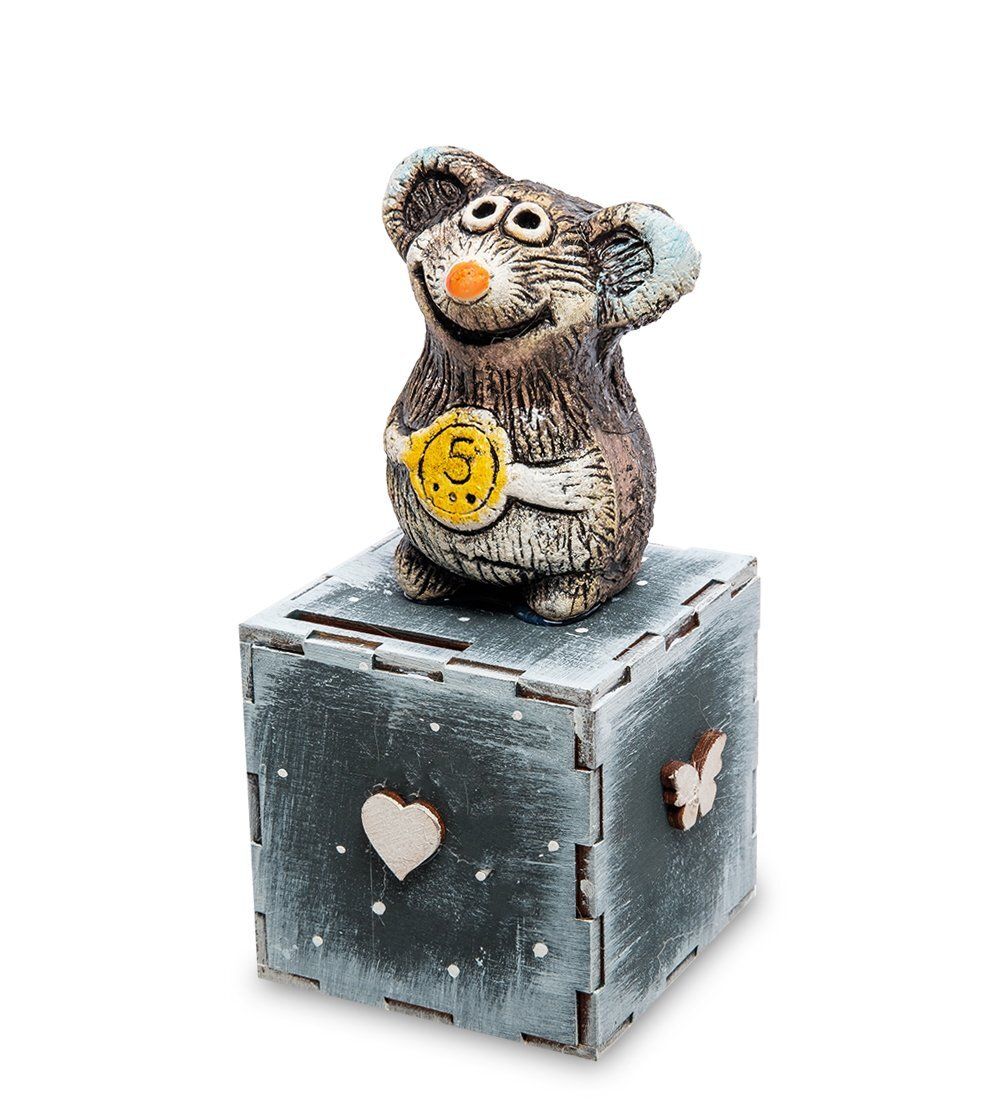 КоКо Шамель KK-623 Копилка «Мышонок с денежкой» шамот