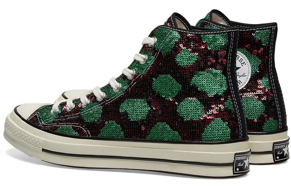 Chuck 70 Converse High "Snake Pattern - Red Green"