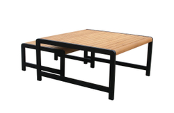 Комплект кофейных столов из алюминия MAYA темный графит