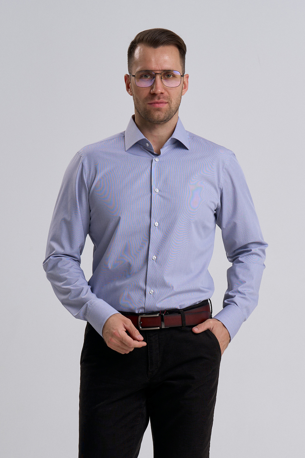 Сорочка мужская ELITA длинный рукав, вискоза, хлопок,пэ 515142 27