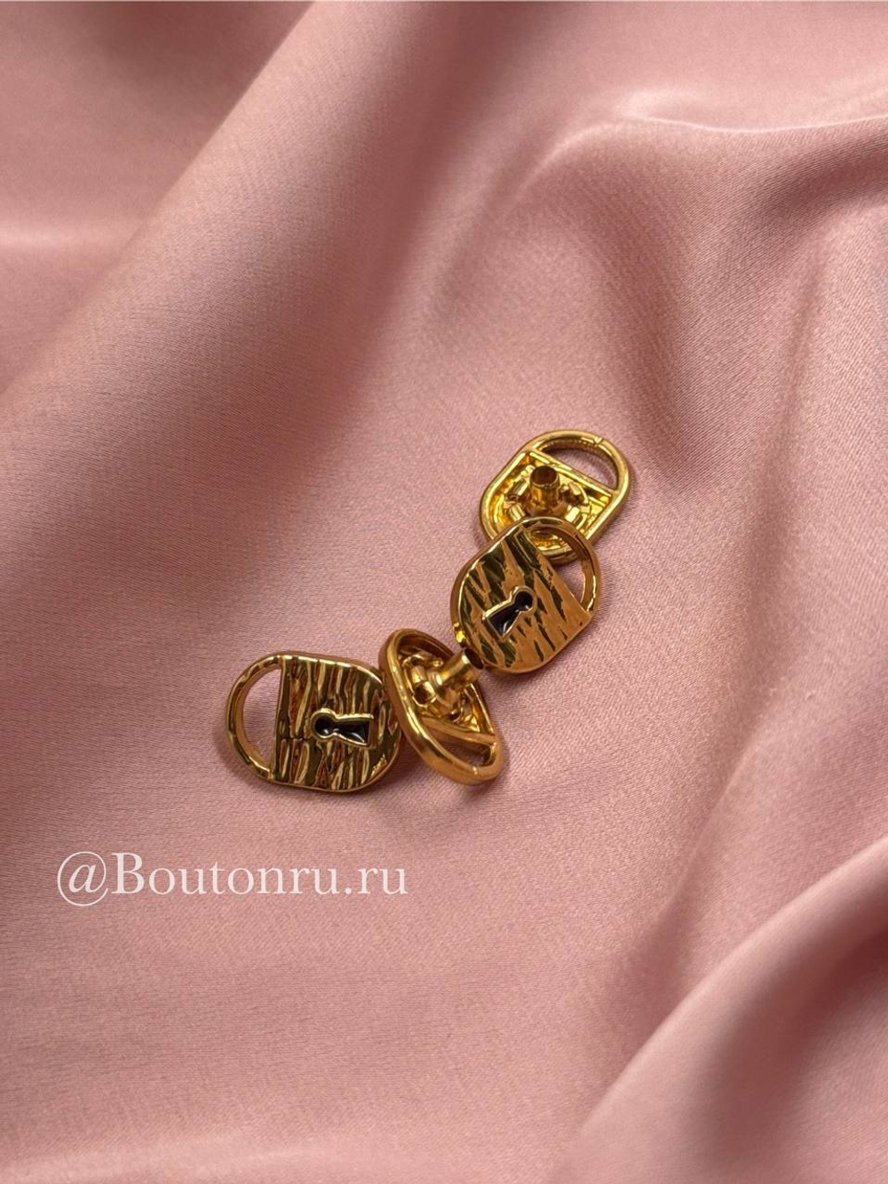 Шляпки под установочные кнопки Скиапар. замок золото