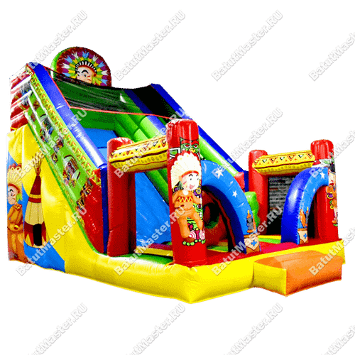 Надувная горка "Индиана" 7*5*6 м