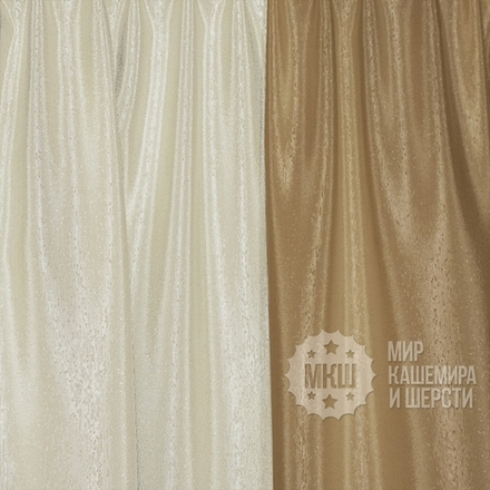 Комплект штор Джэки (арт. А30-309-3)  - (180х270)х2 см. - золотистый - молочный