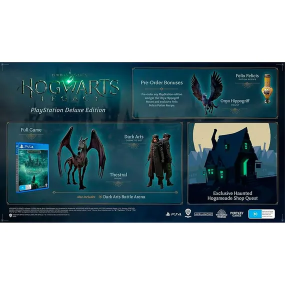 PS4 Hogwarts Legacy Deluxe Edition (Новый, Русские субтитры, CUSA-12771)