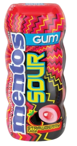 Жевательная конфета Mentos Sour Strawberry