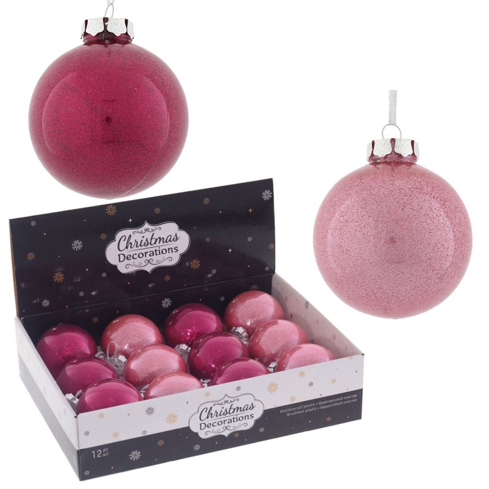 GAEM Набор из 12шт Украшение новогоднее "Шар", D 8 см, L35,5 W27 H9 см