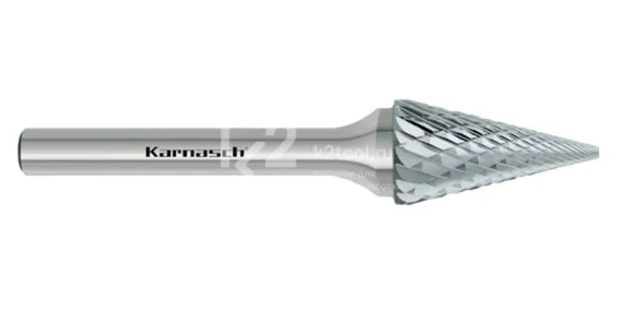 Борфреза твердосплавная Karnasch форма M, 6х20х6х50 мм, насечка HP-6, без покрытия, арт. 11.3094-030