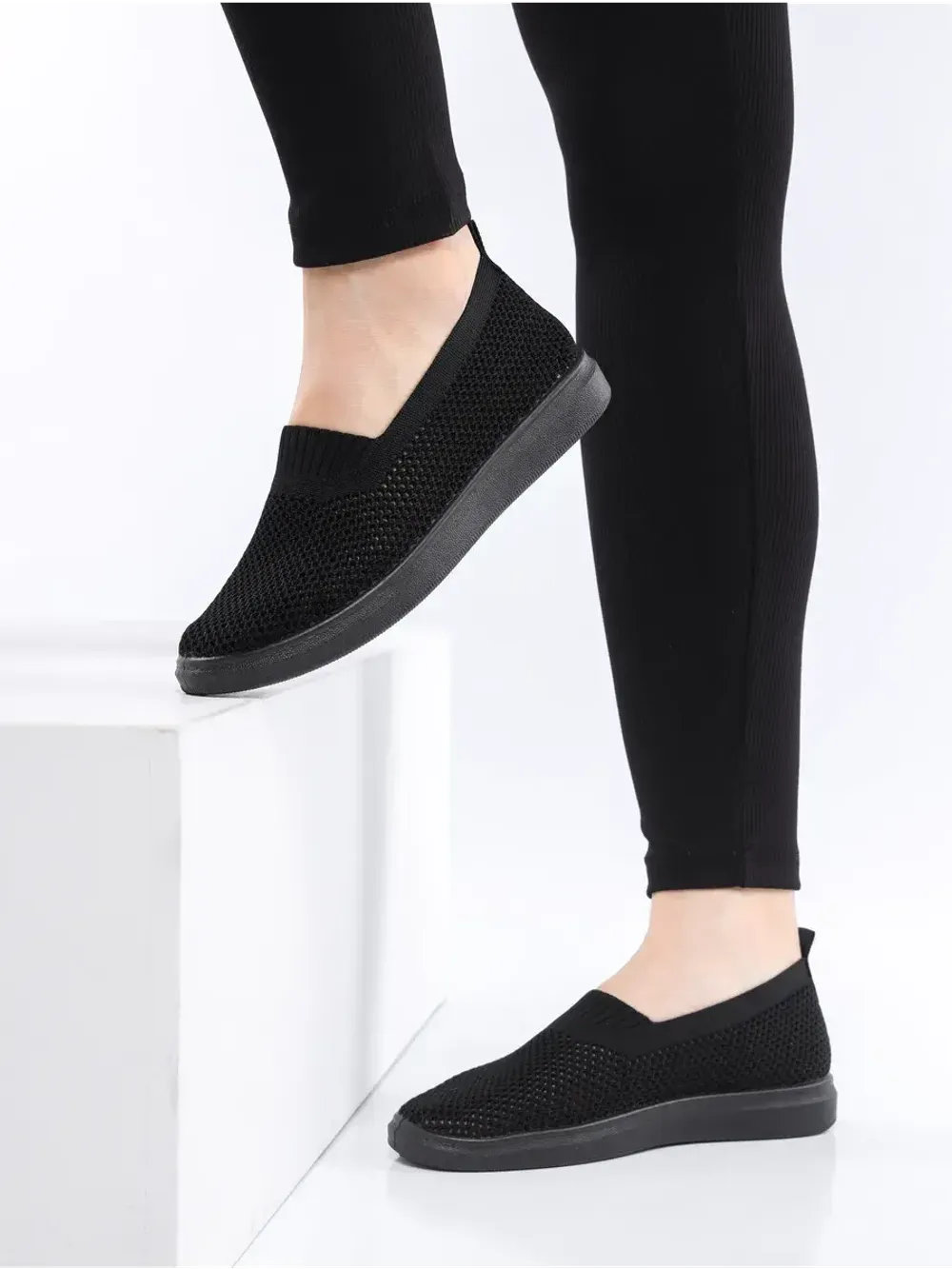 Мокасины летние текстильные