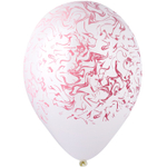 Шар латексный 35см Мрамор (Белый)