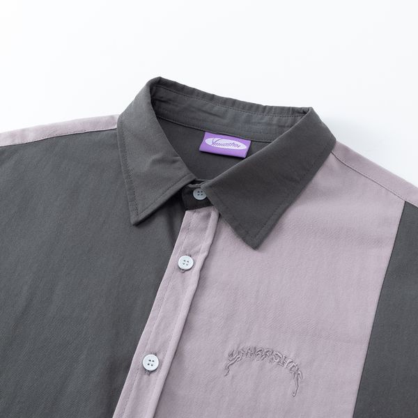 Сорочка мужская Puff лиловая - фото 4