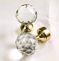 Наконечники кованых карнизов для штор d25 мм, цвет латунь, золото глянец