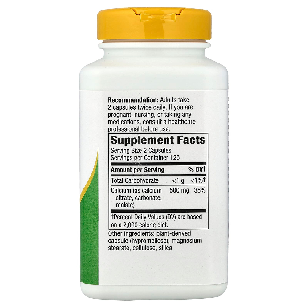 Nature's Way, цитрат кальция, 250 капсул (250 мг в 1 капсуле)