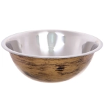 Миска из нержавеющей стали 2,6л 26см цвет Антик