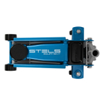 Домкрат гидравлический подкатной, 3 т, 120-450 мм, быстрый подъем, проф. Stels