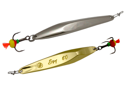 Блесна вертикальная ECOPRO Spy 90мм  25гр, никель/золото (S/G)