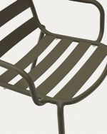 Joncols Уличный алюминиевый стул с зеленой отделкой