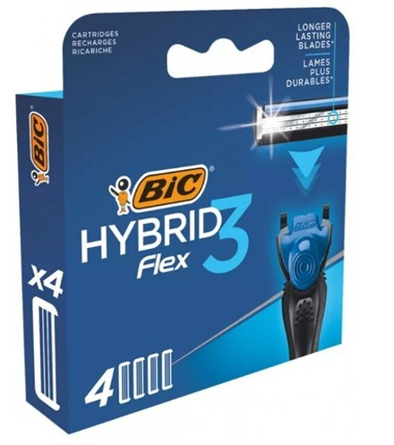 BIC FLEX 3 HYBRID Кассеты (4 шт)
