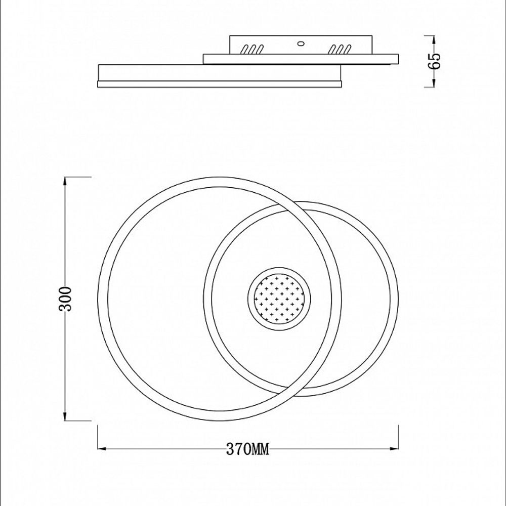 Накладной светильник Escada Arctic 10234/1LED BL